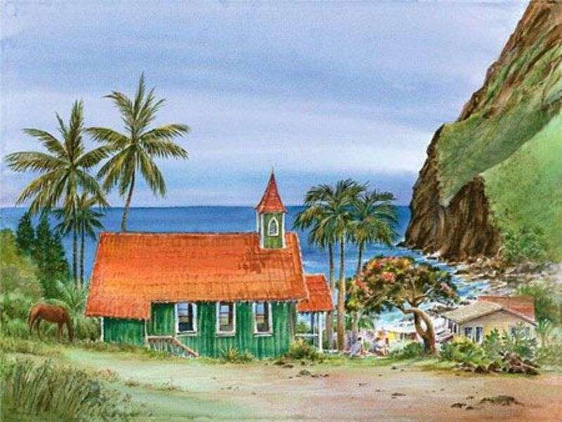 Kościół na Emerytowanej Wyspie puzzle online