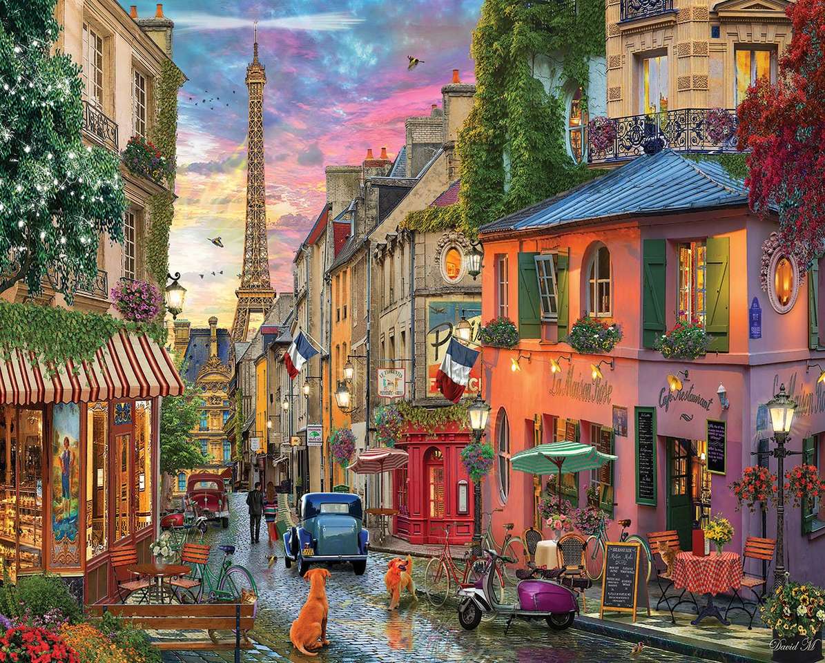 Spacerem po Paryżu. puzzle online