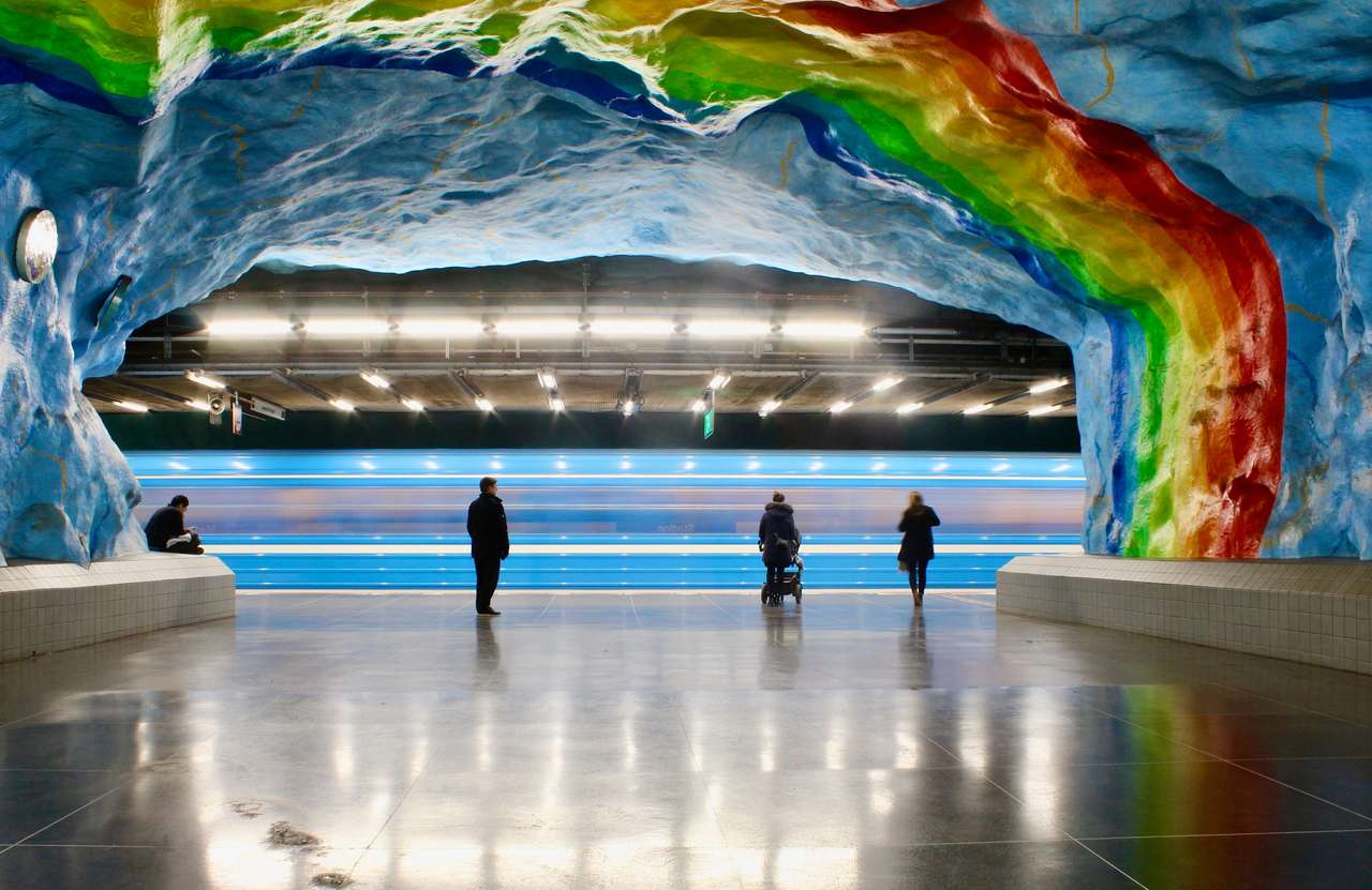 stacja metra, sztokholm puzzle online