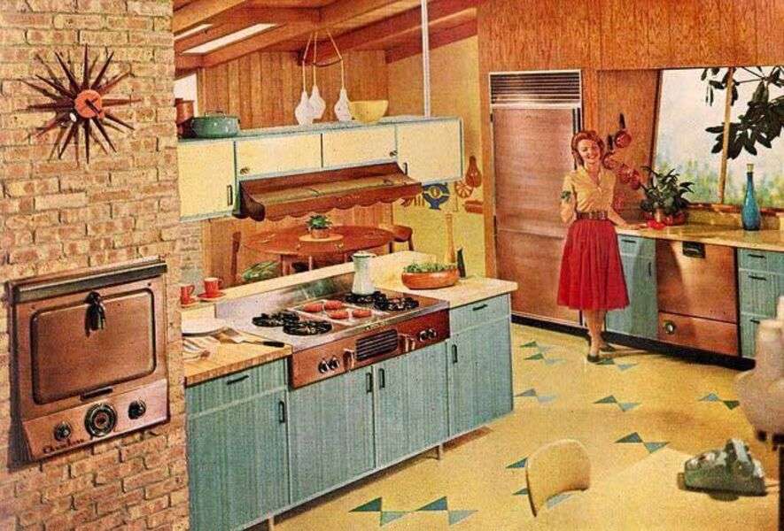 Kuchnia domu Rok 1950 (1) #43 puzzle online