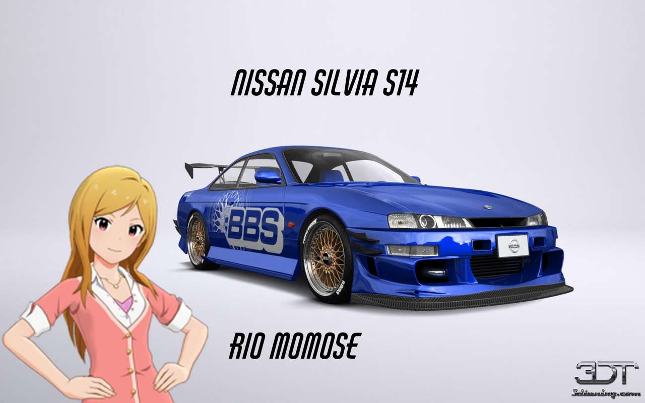 Rio Momose i Nissan silvia s14 puzzle online