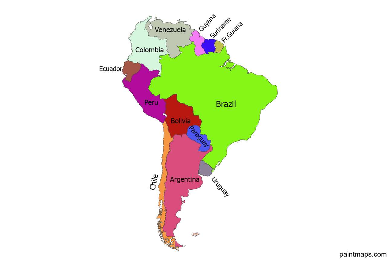 Zuid-Amerika legpuzzel