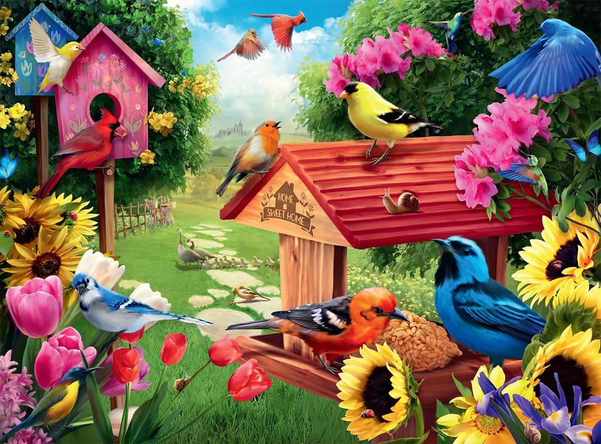 Ptaszarnia w ogrodzie puzzle online