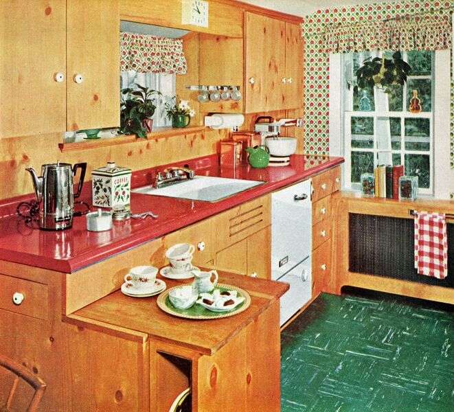 Kuchnia domu Rok 1950 (2) #45 puzzle online