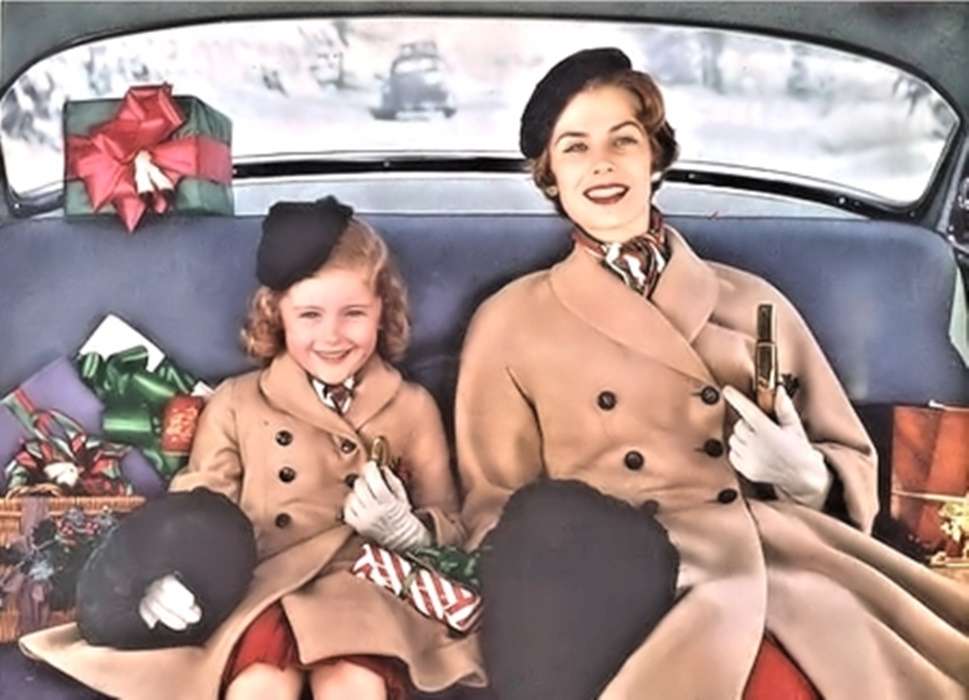 matka i córka w samochodzie puzzle online