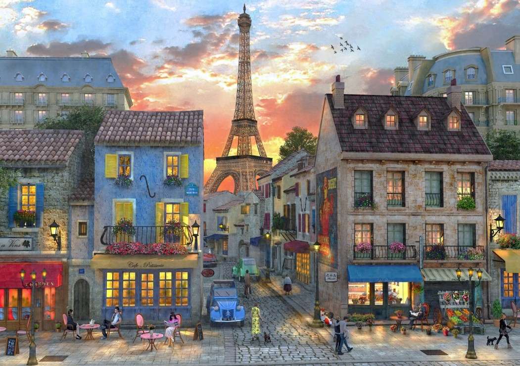 paryska ulica puzzle online