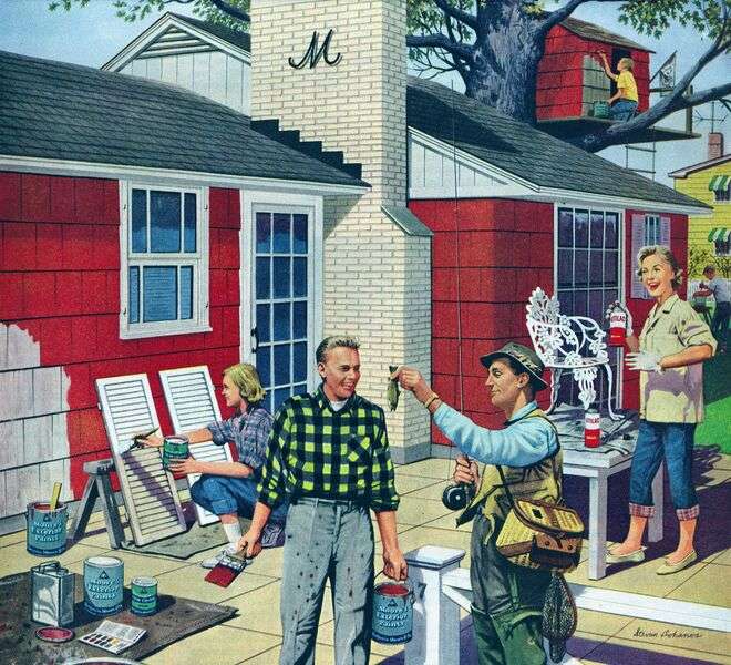 Przebudowa domu Roku 1960 puzzle online