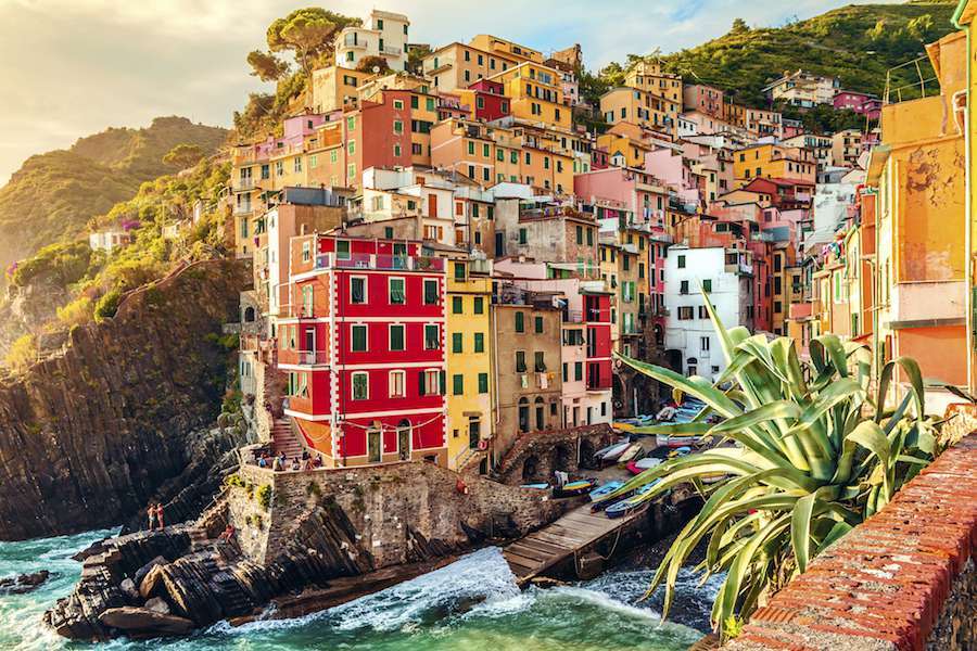 Włochy- nadmorskie miasteczko puzzle online