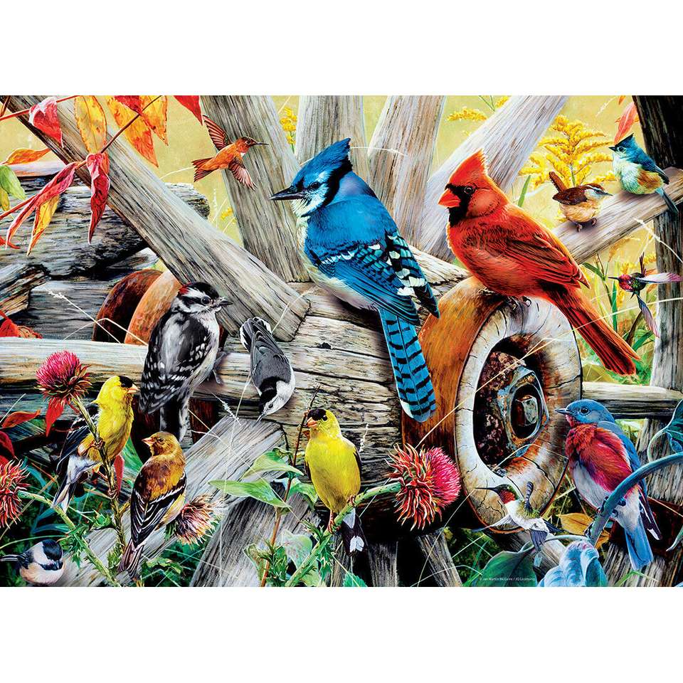 Ptaki przydomowe puzzle online