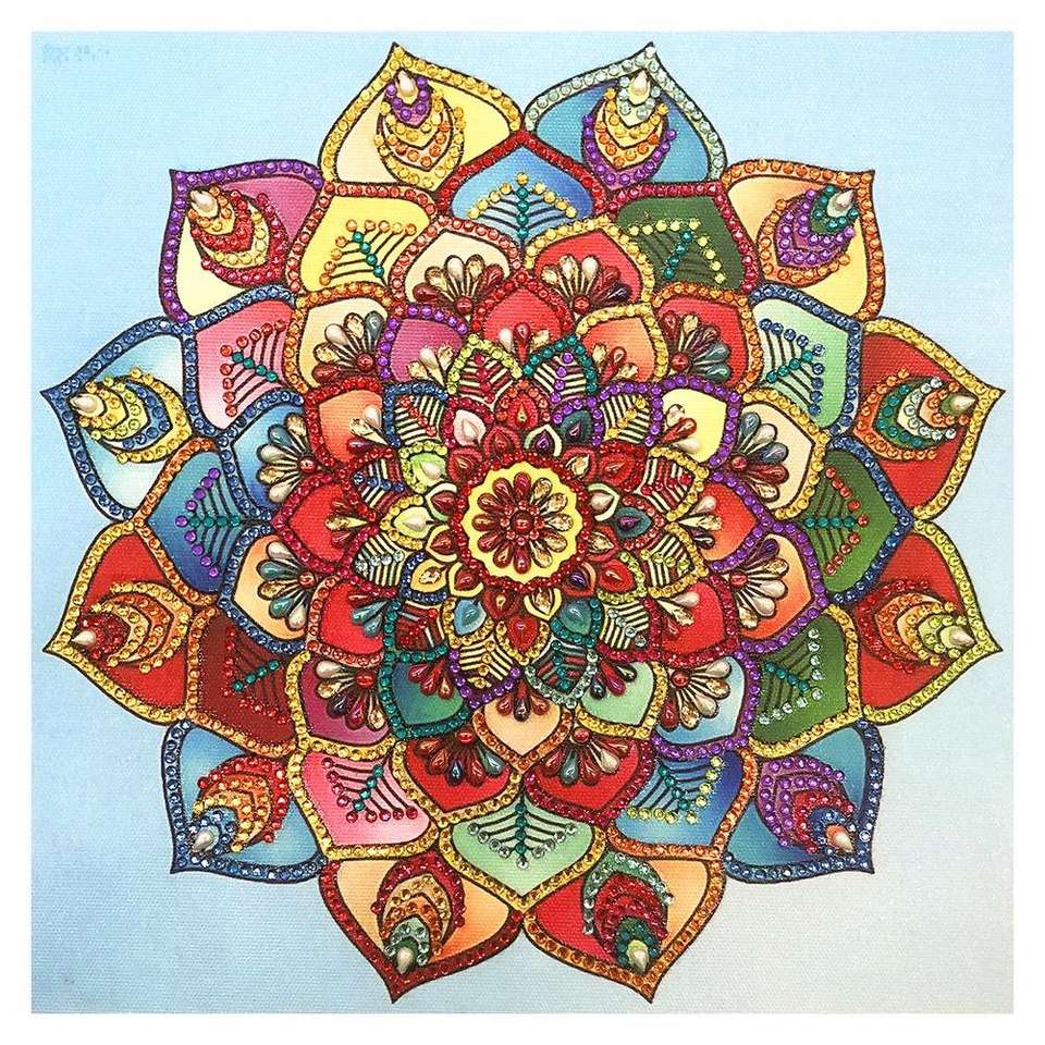 Mandala-Blume Puzzle