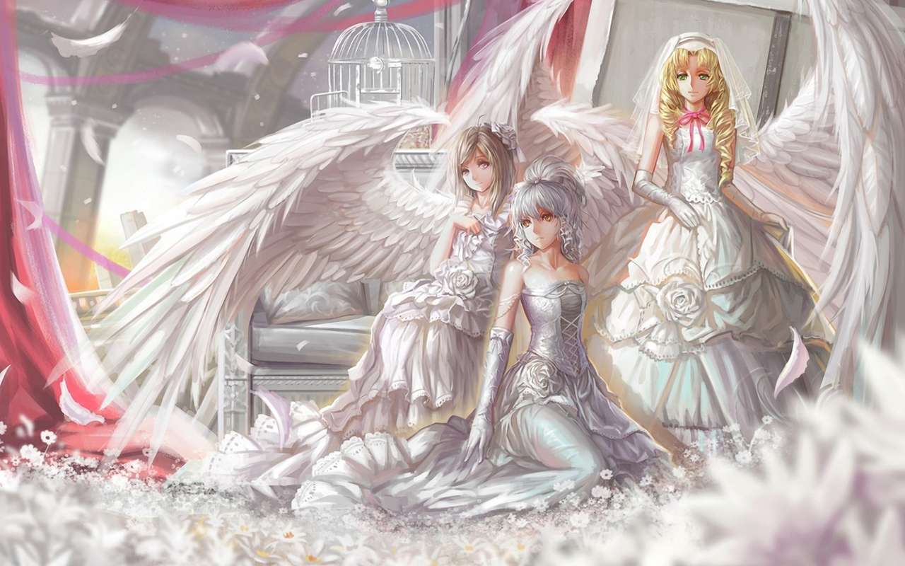 anielski ślub puzzle online