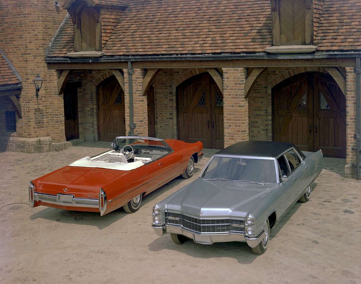 1966 Cadillac DeVille kabriolet i flota Cadillac puzzle online