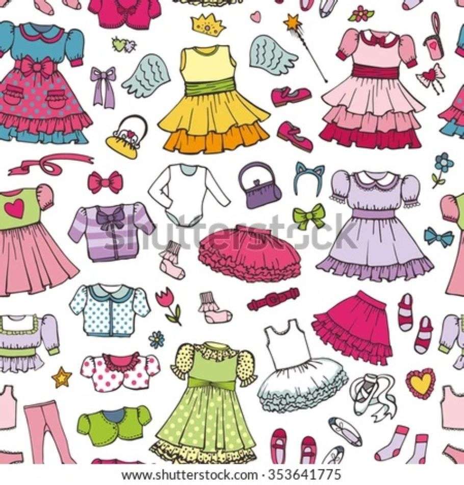 odzież dla dziewczynek puzzle online