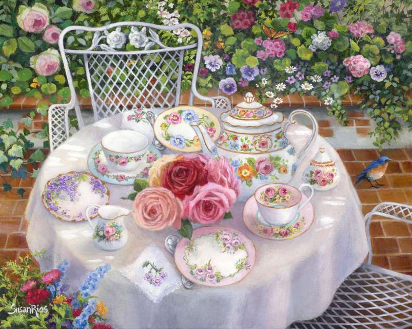 beau thé de jardin puzzle