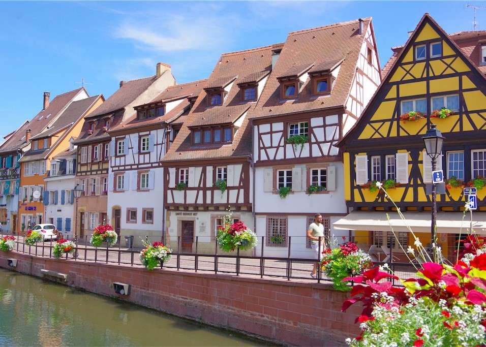 Colmar, słoneczna miejscowość we Francji puzzle online