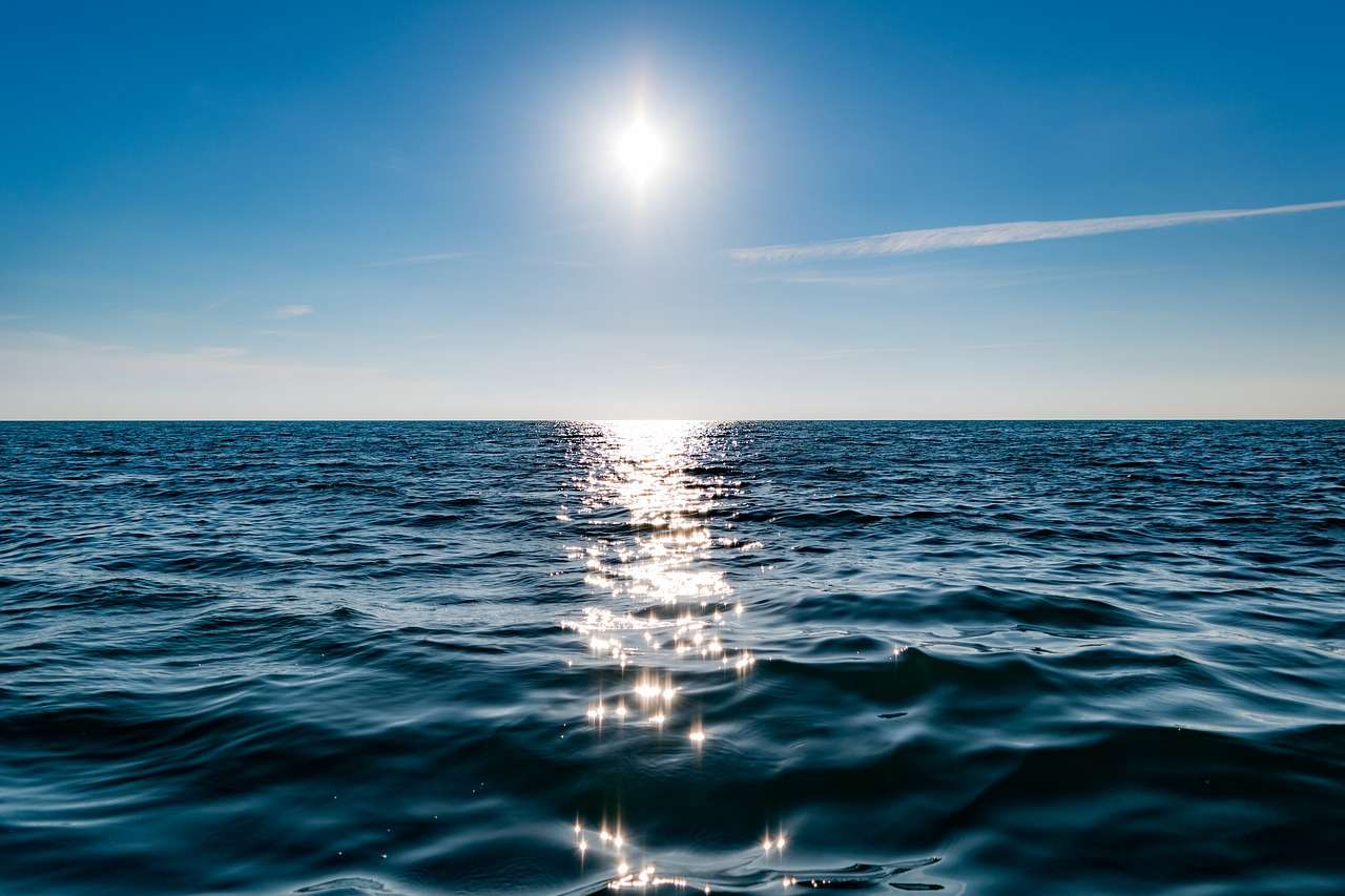 Morze Horyzont Słońce puzzle online