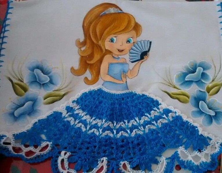 Diva dziewczyna niebieska sukienka puzzle online