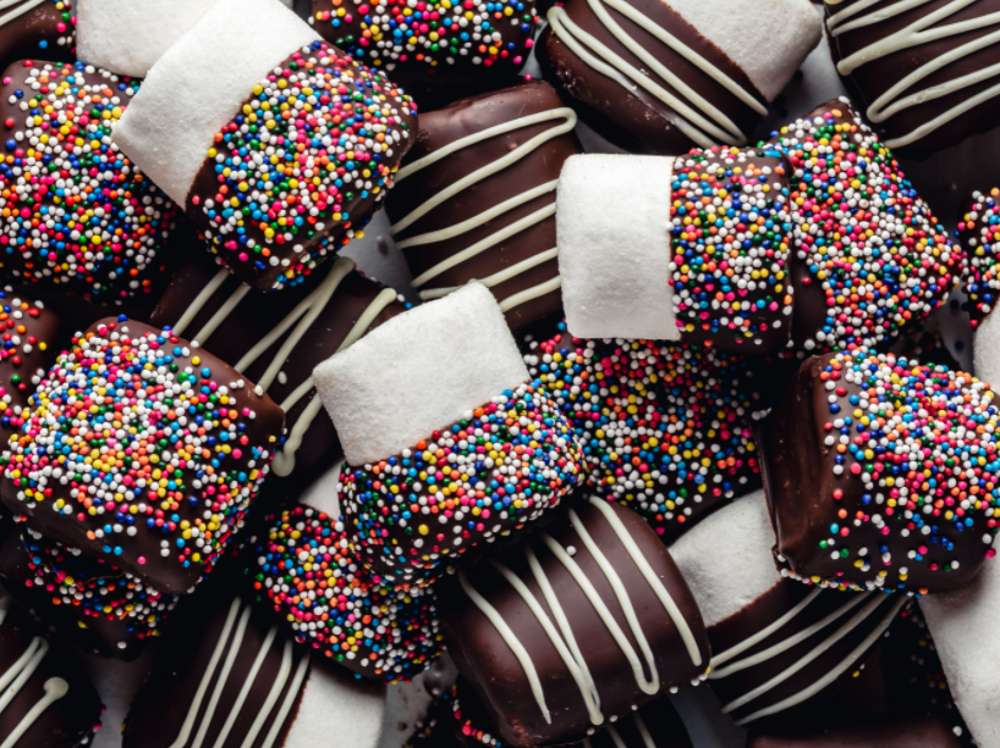 Marshmallows w czekoladzie puzzle online