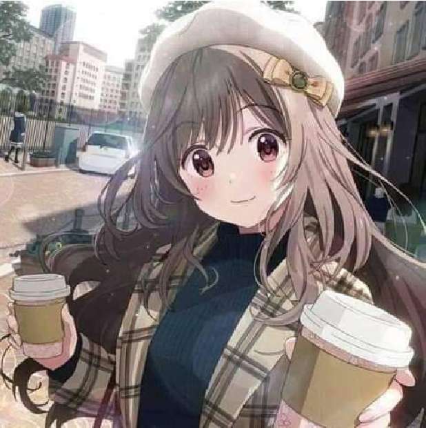 Anime Girl with Coffee - Puzzle Factory