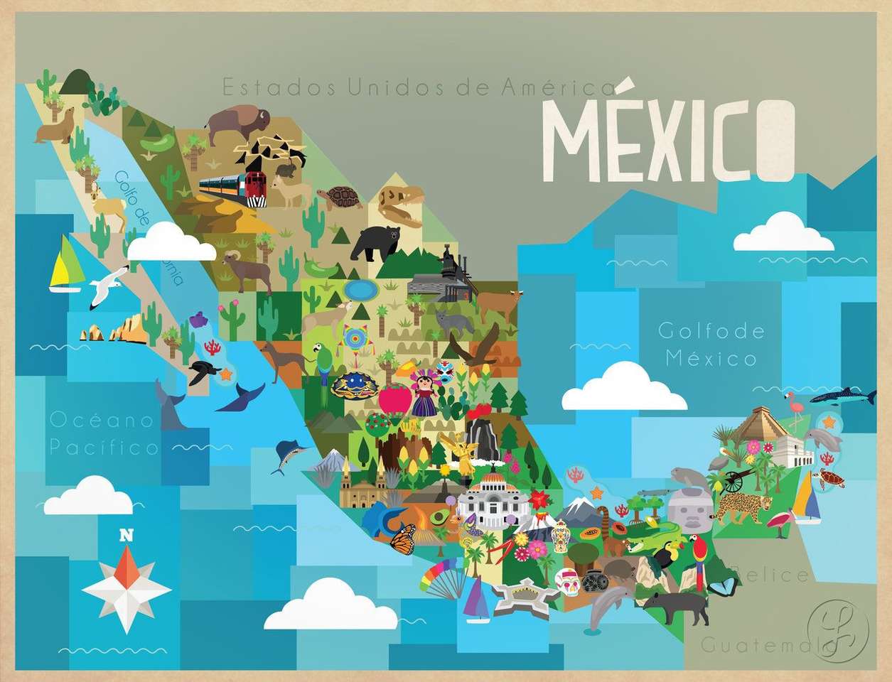 Meksyk, kraina czarów puzzle online