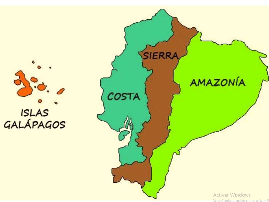 mapa ekwadoru puzzle online