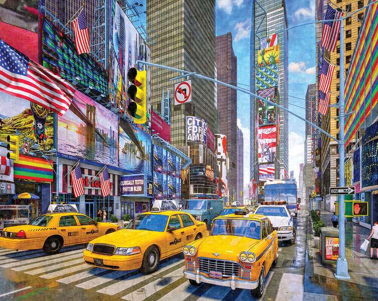 Times Square w Nowym Jorku puzzle online