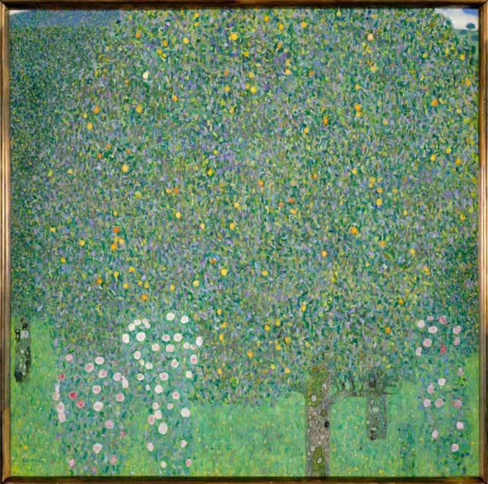 Krzaki róż pod drzewami (G Klimt) puzzle online