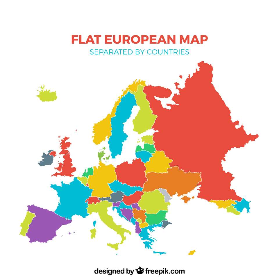 Mapuj Europę puzzle online