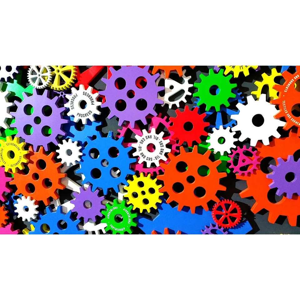 Kolorowe koła puzzle online