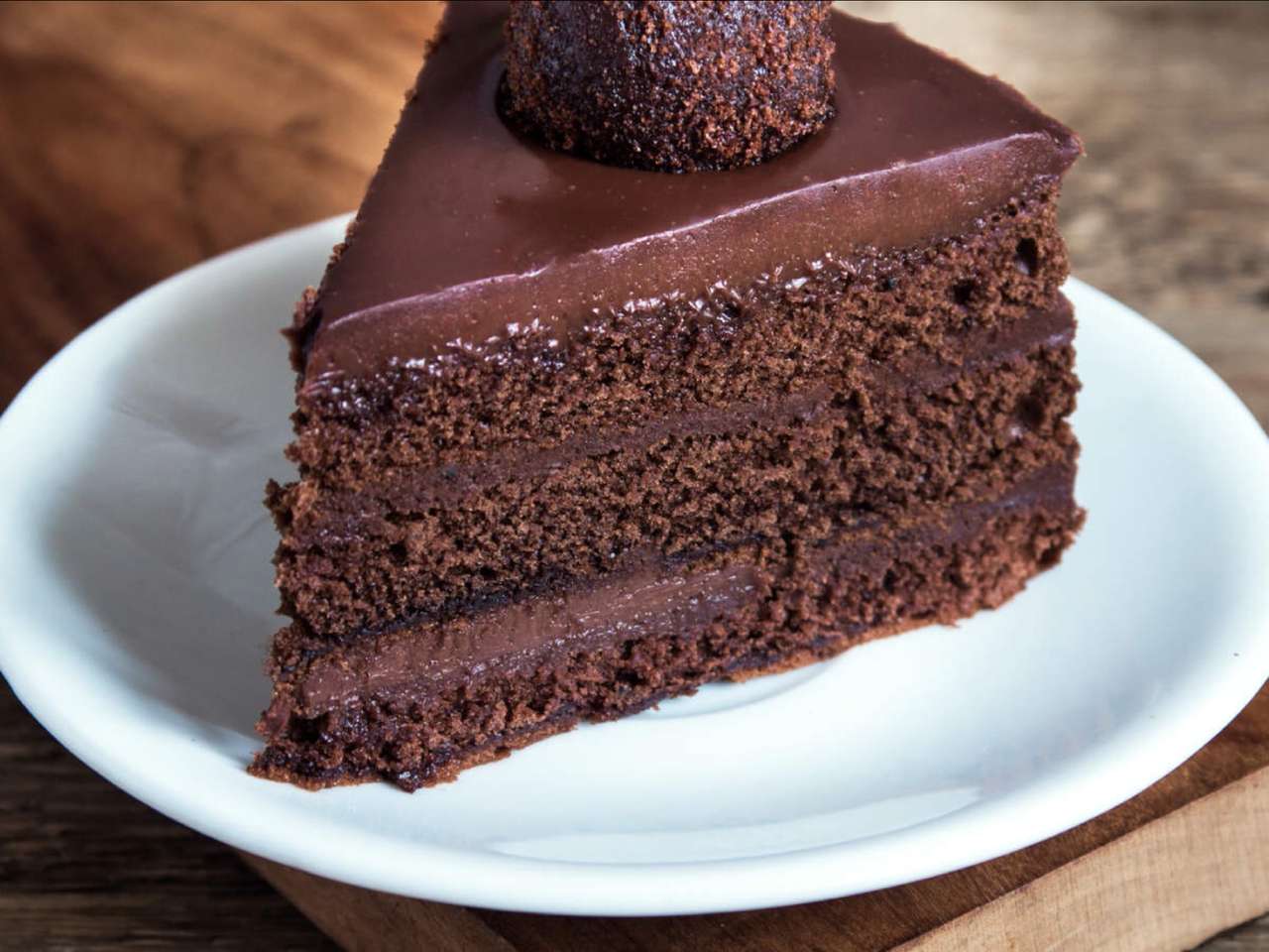 Łatwy przepis na ciasto czekoladowe puzzle online