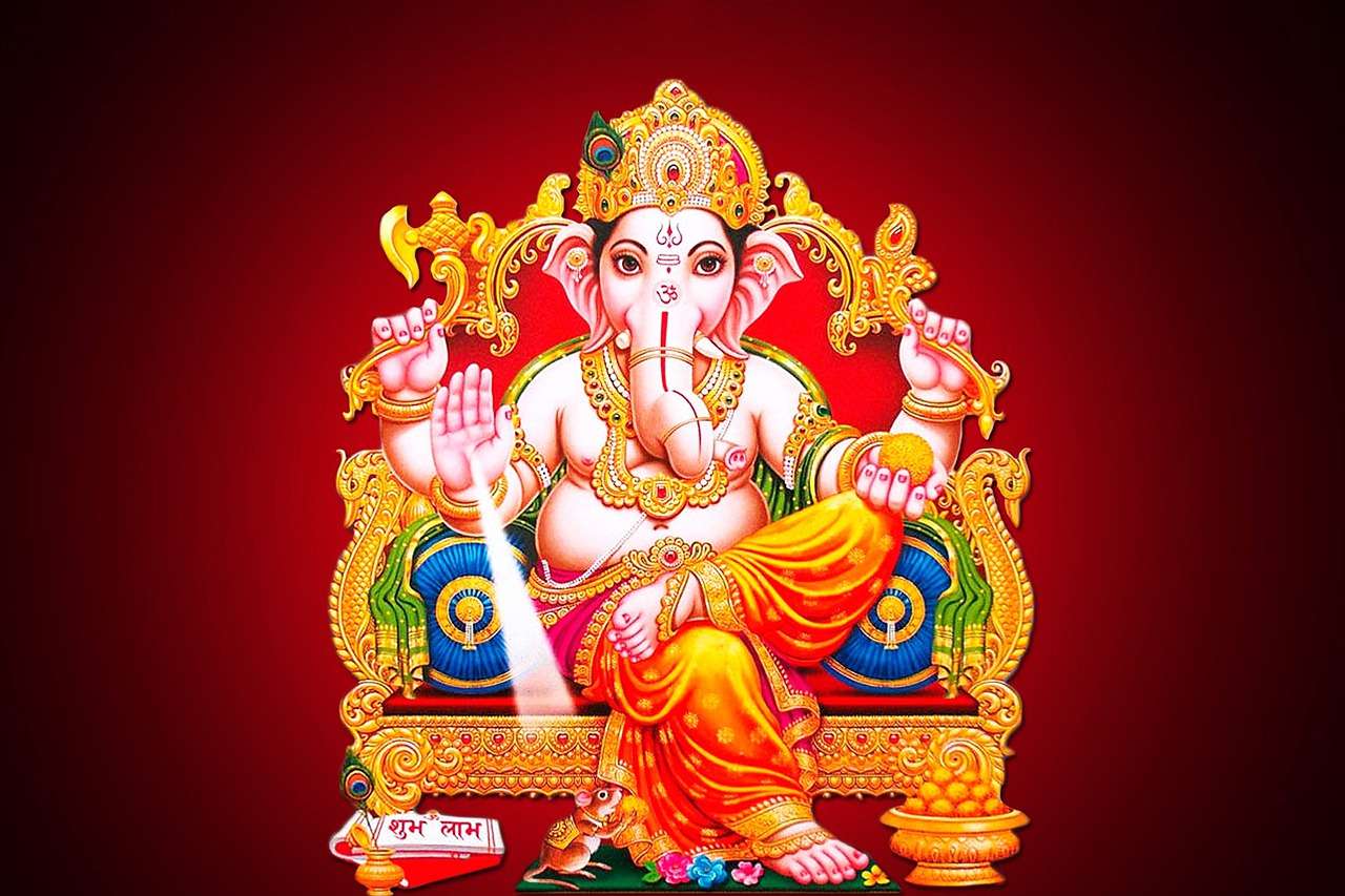 bóg Ganesha puzzle online