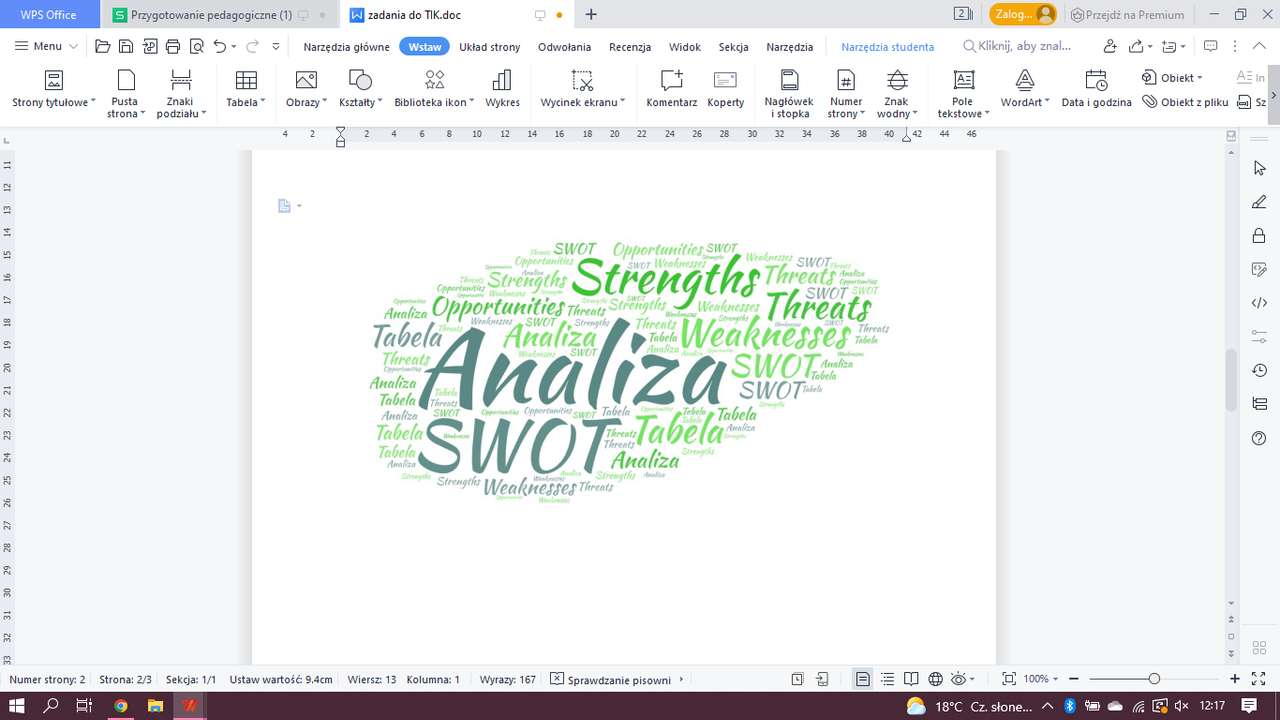 SWOT ANALIZA puzzle online
