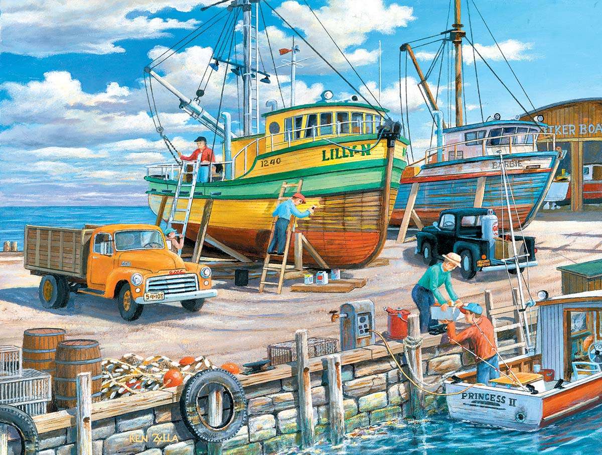 Port rybacki puzzle online
