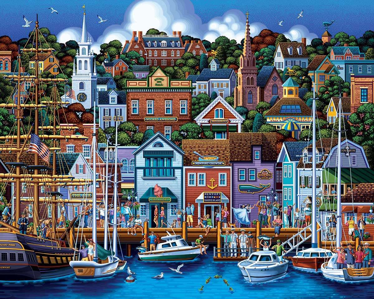 Miasto portowe puzzle online