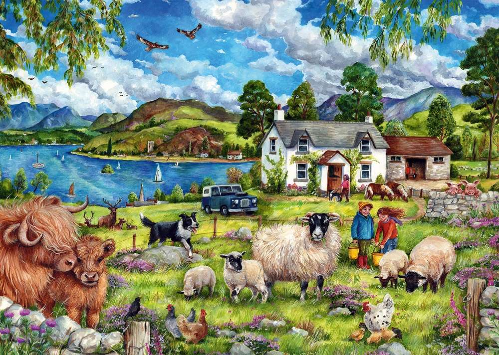 Górska farma. puzzle online