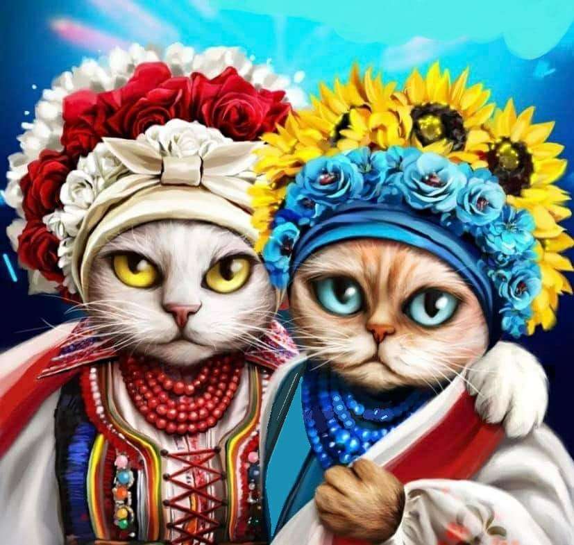 Przyjaźń dwóch kotków puzzle online