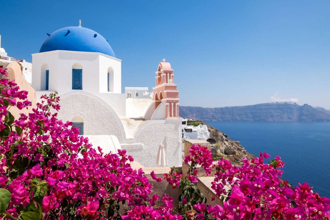 Grecka wyspa Santorini puzzle online