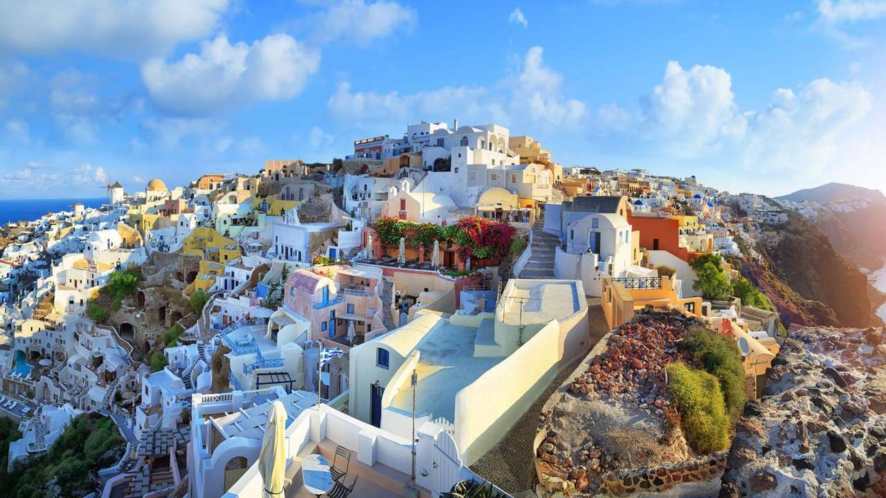 Grecka wyspa Santorini puzzle online