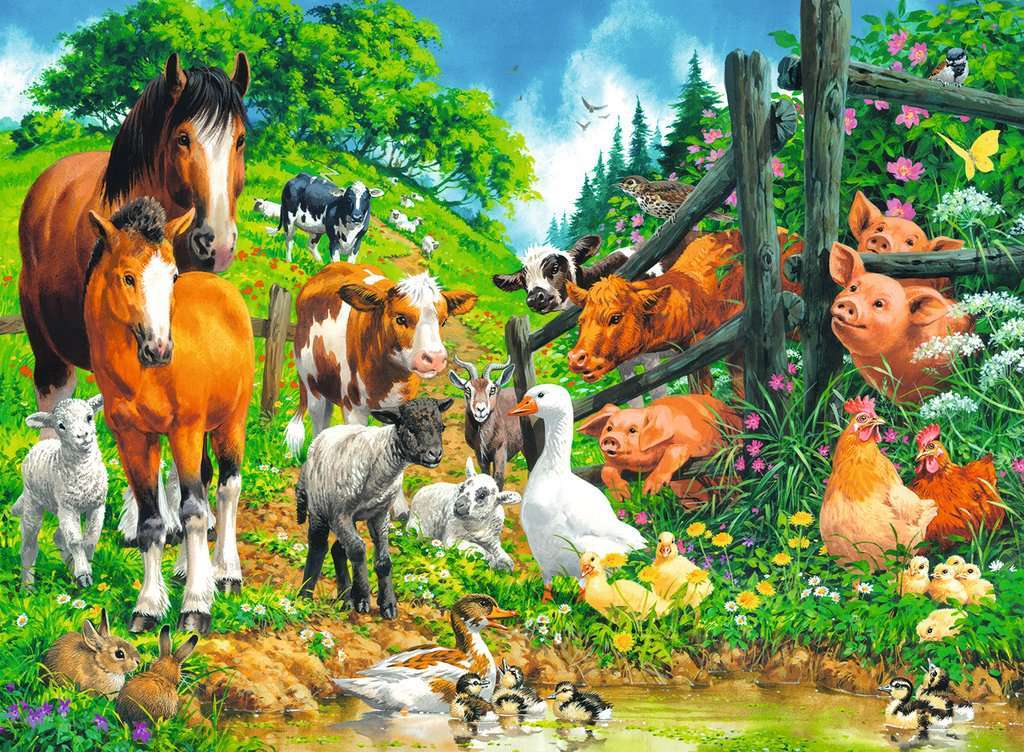 Zwierzęta w gospodarstwie puzzle online