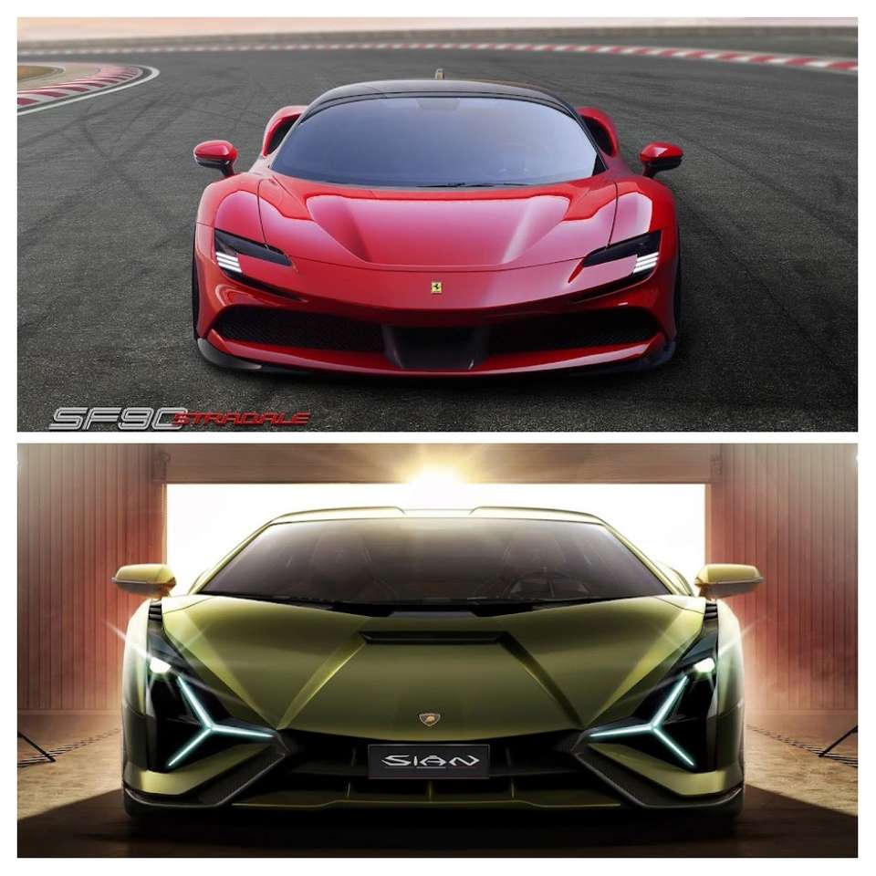 Ferrari sf90 stradale i Lamborghini sian fkp 37 puzzle online