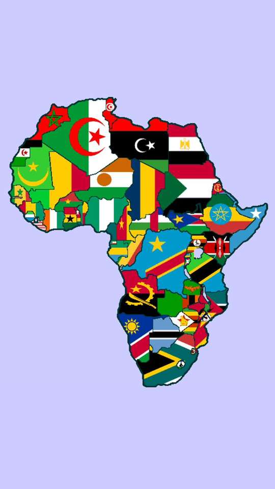 kontynent afrykański puzzle online