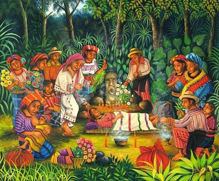 Indianie Majów leczą chorych puzzle online