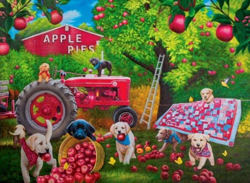 Psy z jabłkami #150 puzzle online