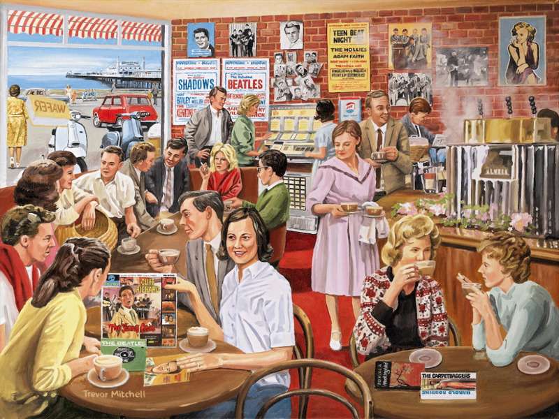 Brighton Cafe Rok 1960 puzzle online