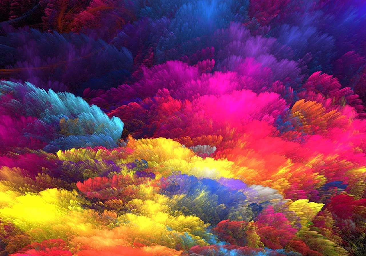 kolorowy druk puzzli chmur puzzle online