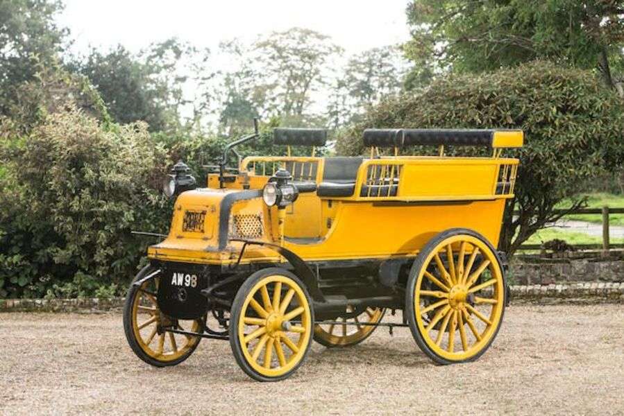 Samochód Daimler Dwucylindrowy Wagon Rok 1898 puzzle online