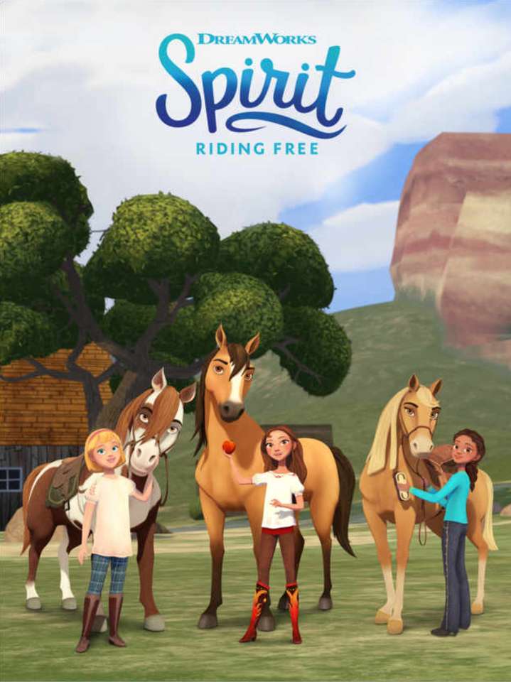 Spirit Riding Free - plakat trio puzzle online