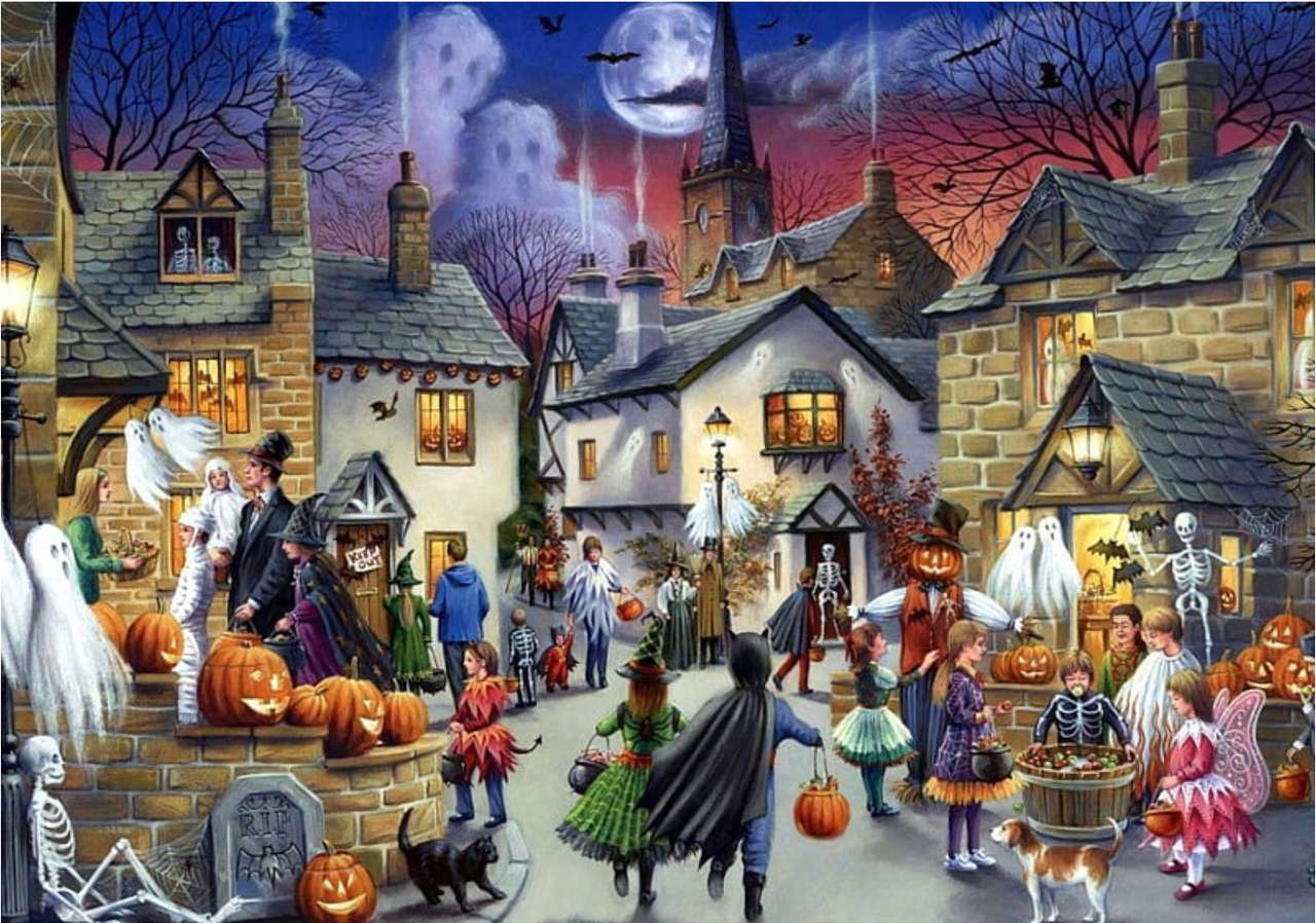 Halloweenowa noc puzzle online