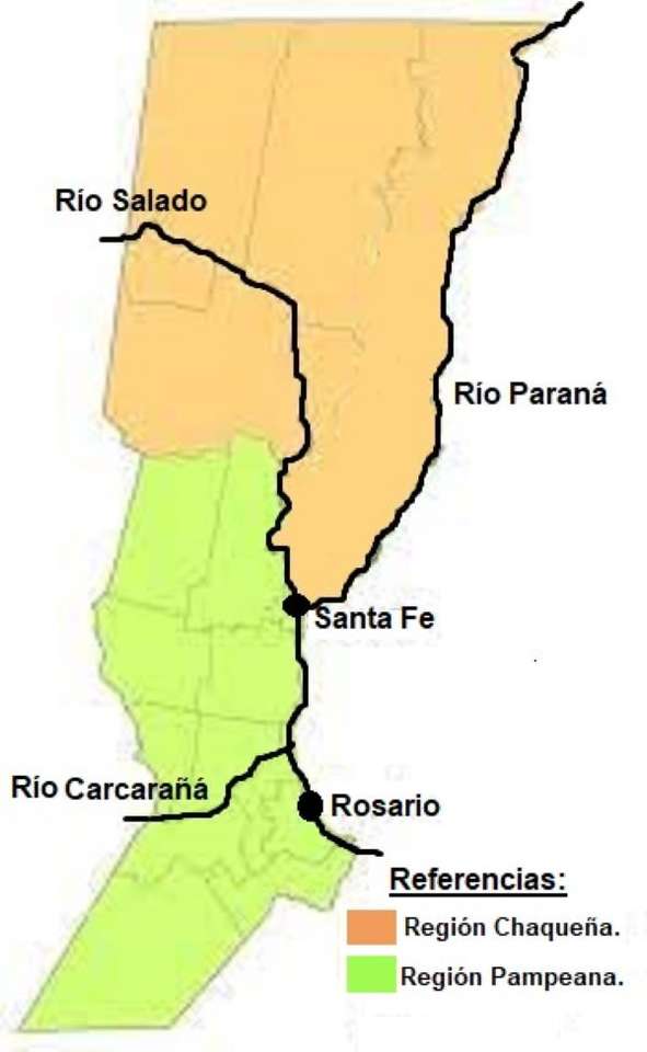 Regiony Santa Fe puzzle online