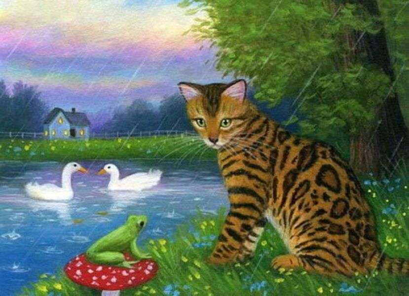 Kotek w jeziorze #179 puzzle online